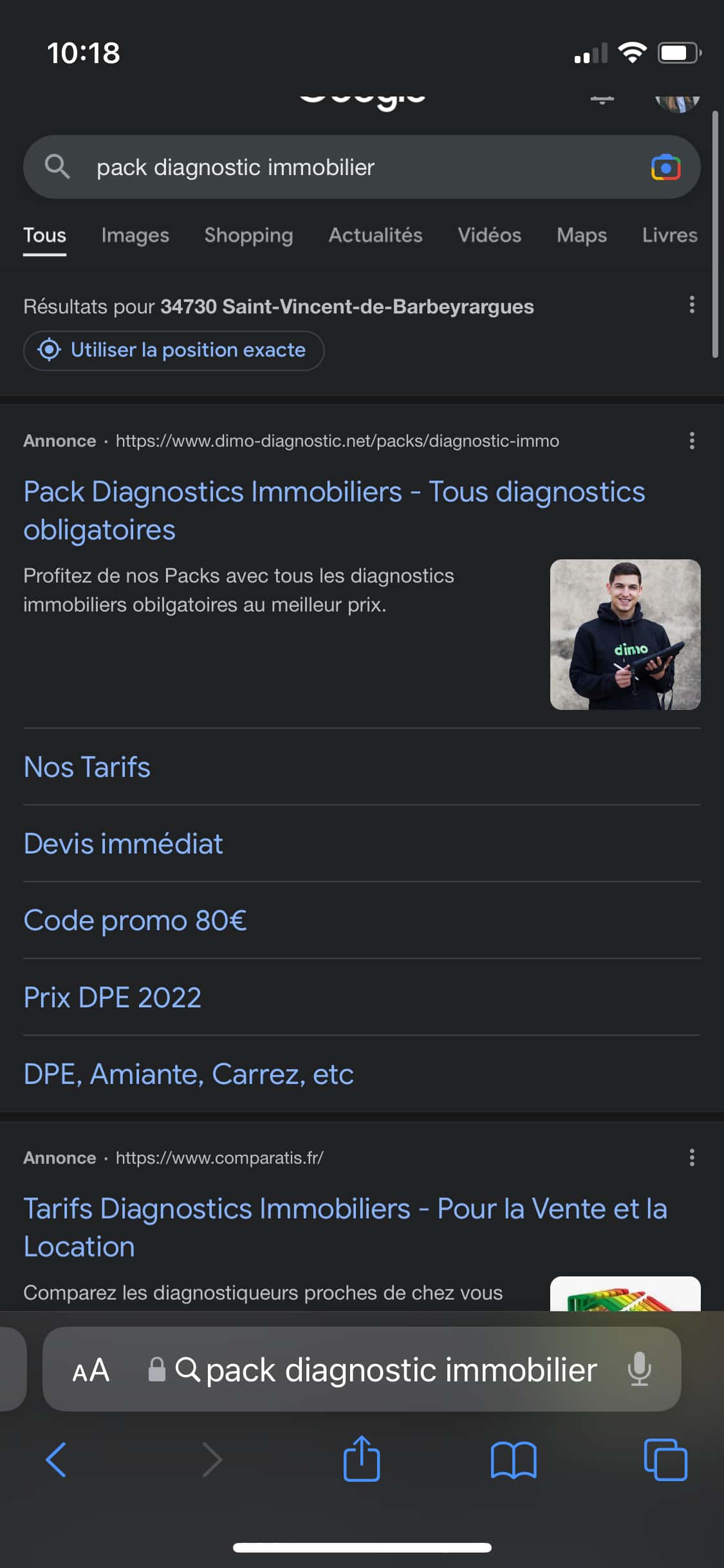 prix diagnostic immobilier 2018