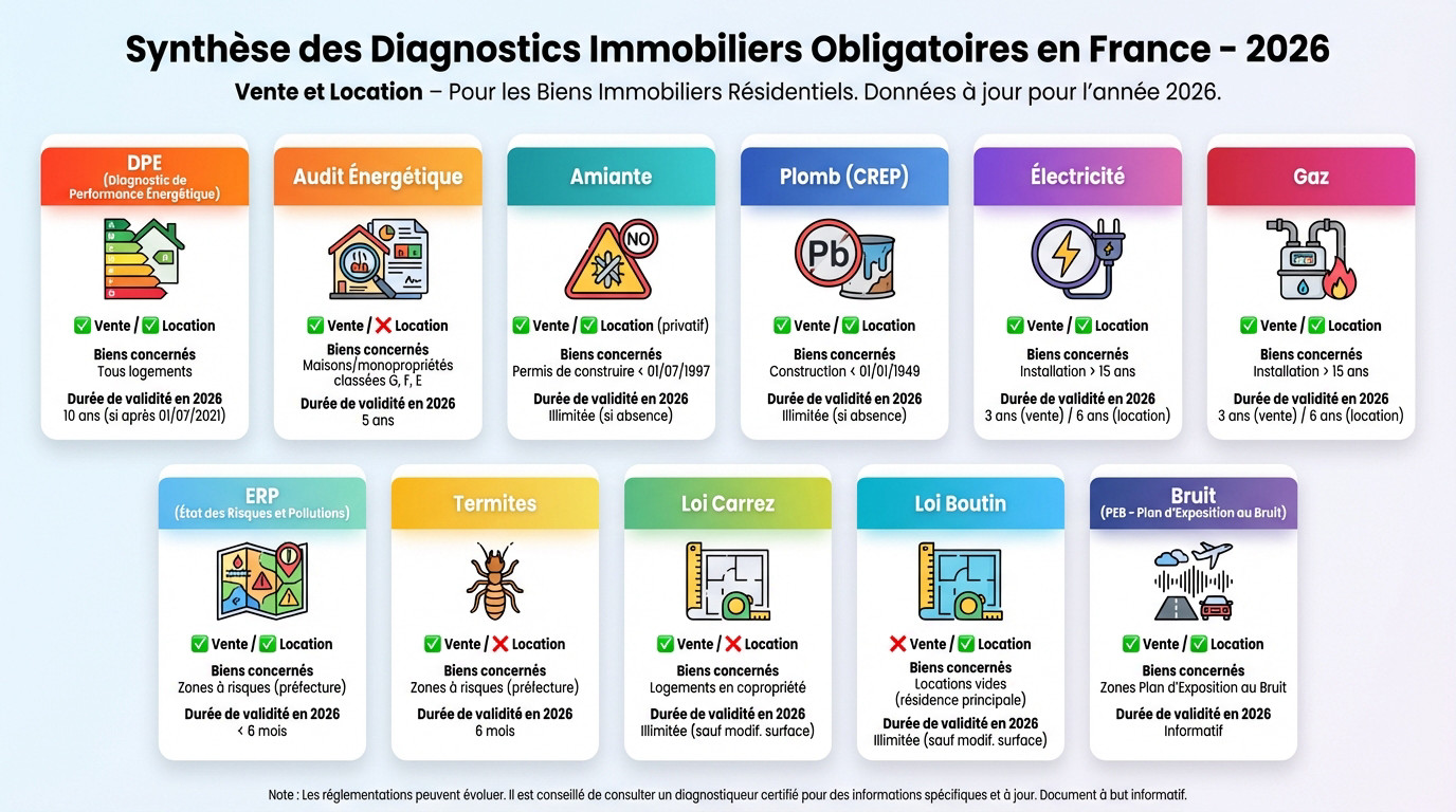 diagnostic immobilier obligatoire 2019
